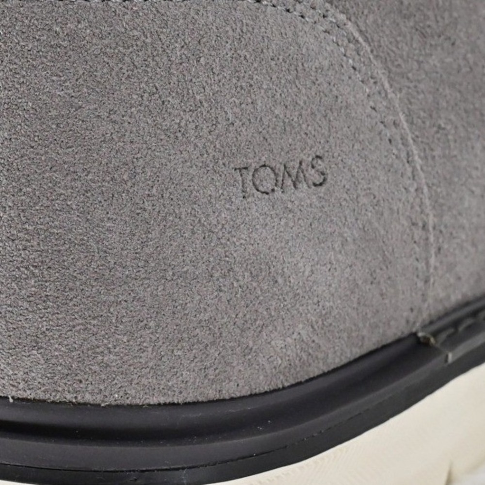 NWT TOMS Men's 11 Suede Hiking Boots Gray High-Top Outdoor Trail Rugged Gorpcore - Picture 8 of 11